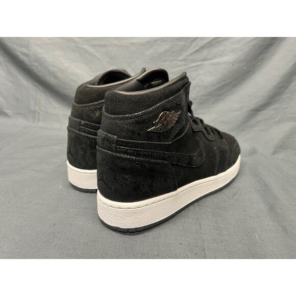 Nike Boys Jordan 1 Retro High (GS) 2016 Heiress Black Suede Size 6.5 NEW NO BOX! - Picture 8 of 11